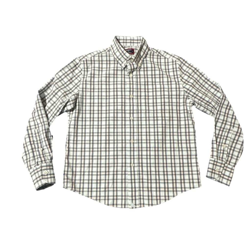 UNTUCKit Boy's 10 Longsleeve Plaid Button Up Dress Shirt Cotton picture day